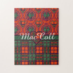 MacColl clan Plaid Scottish kilt tartan Jigsaw Puzzle