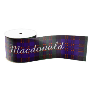Macdonald Clan Plaid Scottish tartan Grosgrain Ribbon
