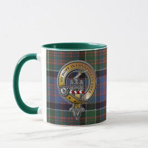 MacDonald Clanranald Tartan & Badge Mug