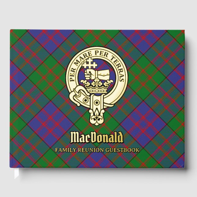 MacDonald Family Reunion Guest Book (Front)