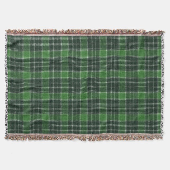 MacDonald Lord Isles A  Original Scottish Tartan Throw Blanket (Front)