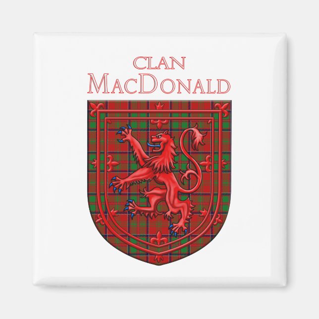 MacDonald of Glencoe Tartan Scottish Plaid Magnet (Front)