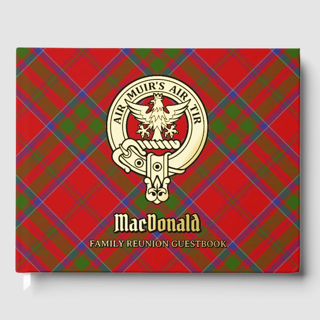 MacDonald of Keppoch Family Reunion Guest Book (Front)
