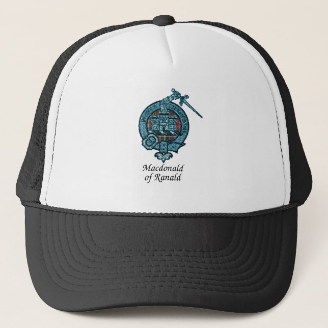Macdonald Of Ranald Clan Crest Trucker Hat (Front)