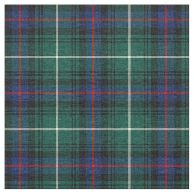 MacDonald of the Isles Tartan Fabric (Close Up)