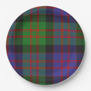 MacDonald Scottish Clan Tartan Plaid Pattern Paper Plate