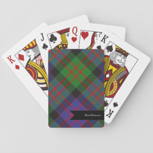 MacDonald Scottish Clan Tartan Plaid Pattern Playing Cards