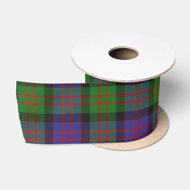 MacDonald Scottish Clan Tartan Plaid Pattern Satin Ribbon (Spool)