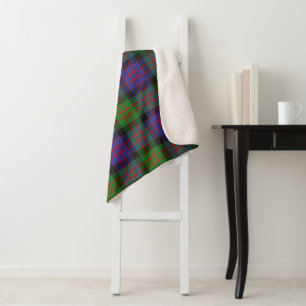 MacDonald Scottish Clan Tartan Plaid Pattern Sherpa Blanket