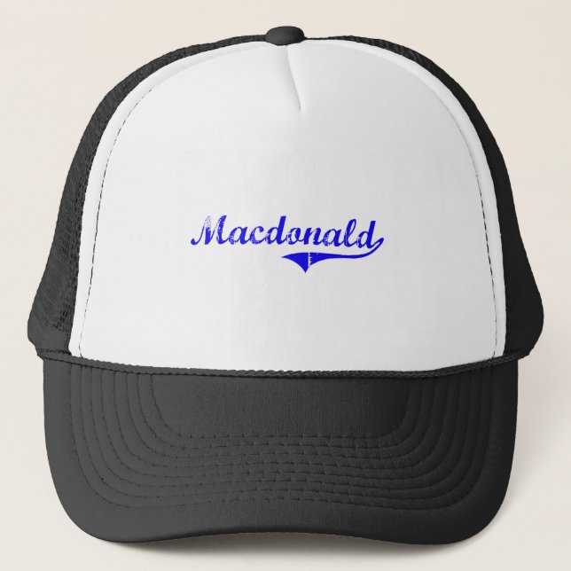 Macdonald Surname Classic Style Trucker Hat (Front)