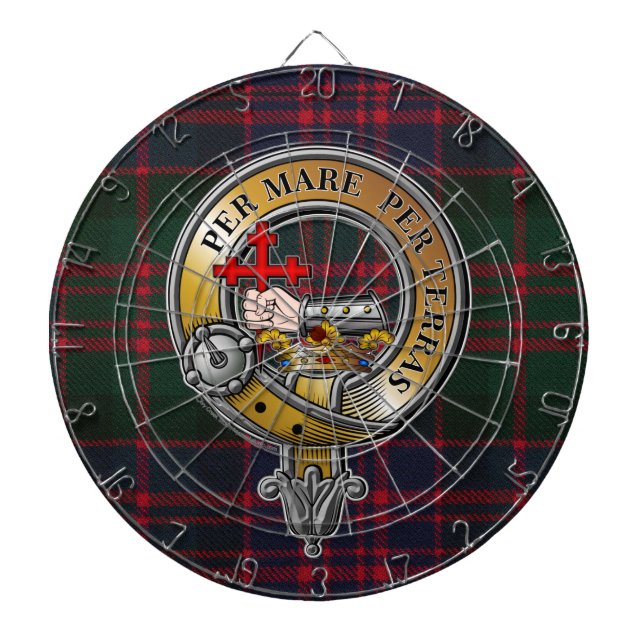 MacDonald Tartan & Badge Dartboard (Front)