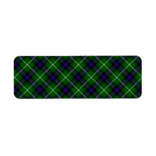 MacDonald tartan bleu vert plaid