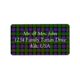 MacDonald Tartan Étiquette
