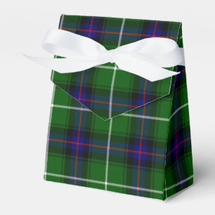 MacDonald tartan green blue plaid Favor Box