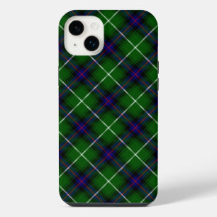 MacDonald tartan green blue plaid iPhone 14 Plus Case