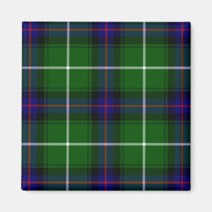 MacDonald tartan green blue plaid Magnet