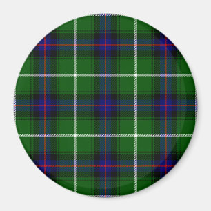 MacDonald tartan green blue plaid Magnet