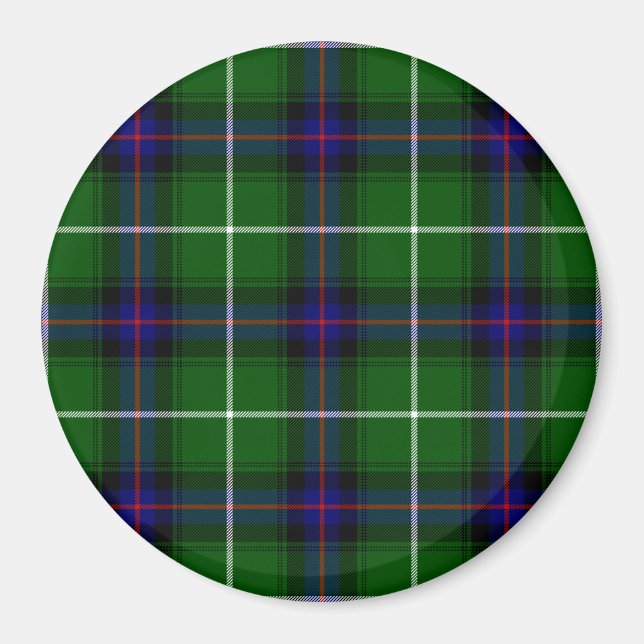MacDonald tartan green blue plaid Magnet (Front)