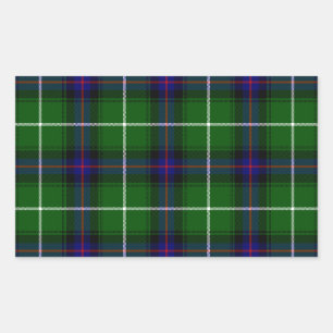 MacDonald tartan green blue plaid Sticker
