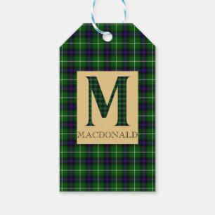 MacDonald Tartan Monogram M  Gift Tags