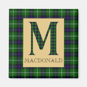 MacDonald Tartan Monogram M Magnet