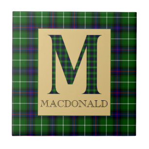 MacDonald Tartan Monogram M  Tile