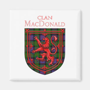 MacDonald Tartan Scottish Plaid Lion Rampant Magnet
