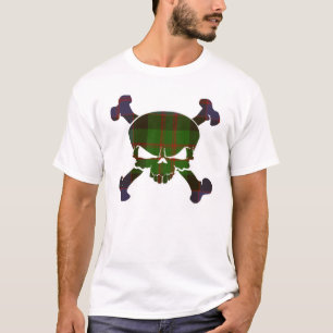 MacDonald Tartan Skull No Banner T-Shirt