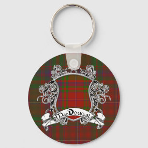 MacDougal Tartan Shield Keychain