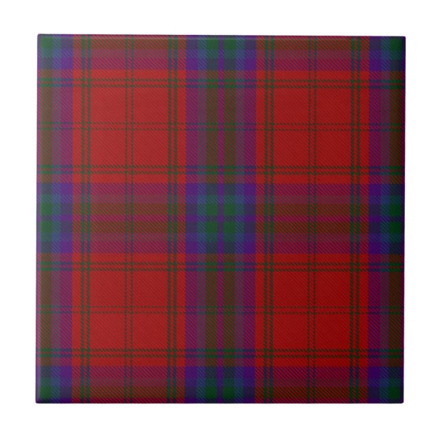 MacDougall Clan Hunting Tartan Plaid Tile (Front)