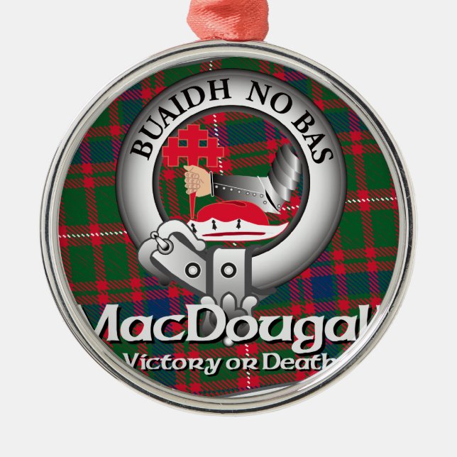 MacDougall Clan Metal Ornament (Front)