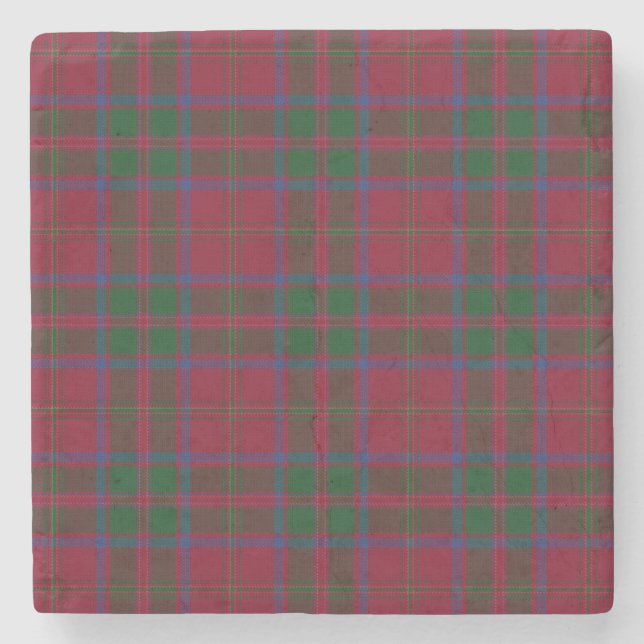MacDougall Clan Original Tartan Stone Coaster (Front)