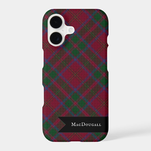 MacDougall Clan Origineux Tartan Plaid Pattern (Back)