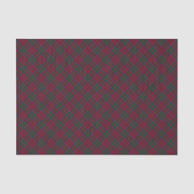 MacDougall Clan Origineux Tartan Plaid Pattern Tissue Paper (Front)