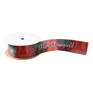 MacDougall clan Plaid Scottish kilt tartan Satin Ribbon