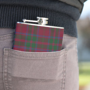 MacDougall Clan Tartan Plaid Pattern Hip Flask