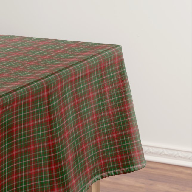 MacDougall Modern Clan Tartan Plaid Pattern Tablecloth (In Situ)