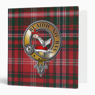 MacDougall Tartan & Badge Binder