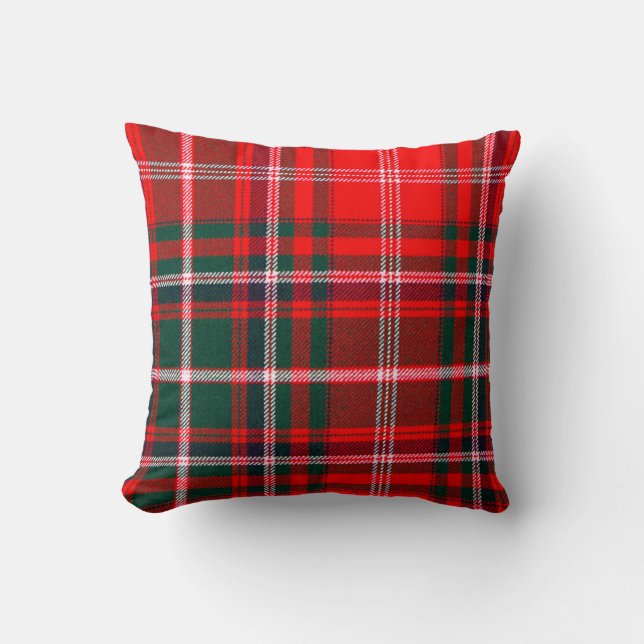 MacDougall Tartan Throw Pillow (Front)