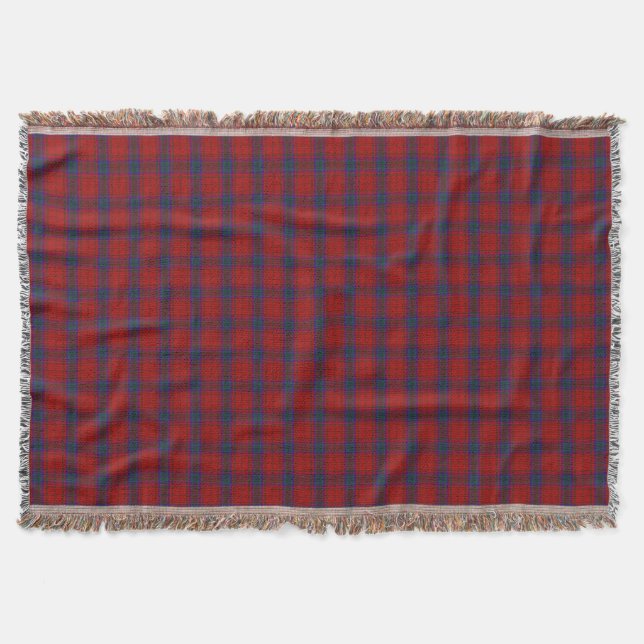 MacDougall Vestiarium Scoticum Red Plaid Throw Blanket (Front)