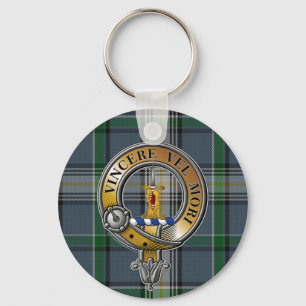 MacDowall Tartan & Badge Keychain
