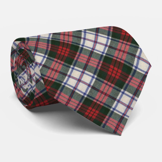 MacDuff Dress Modern Original Scottish Tartan Tie (Rolled)