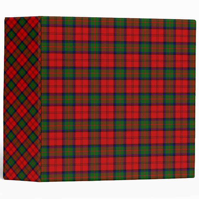 MacDuff tartan red green plaid Binder (Front/Spine)