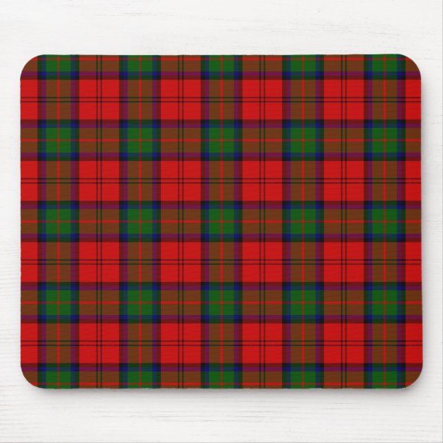 MacDuff tartan red green plaid Mouse Pad (Front)
