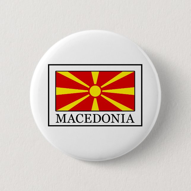 Macedonia 2 Inch Round Button (Front)