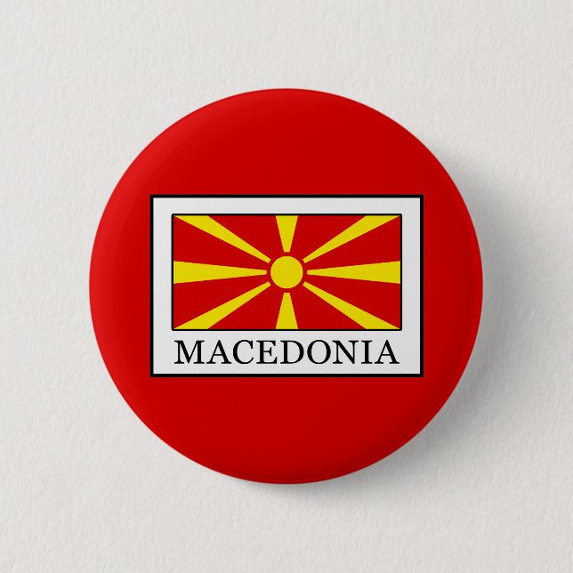 Macedonia 2 Inch Round Button (Front)