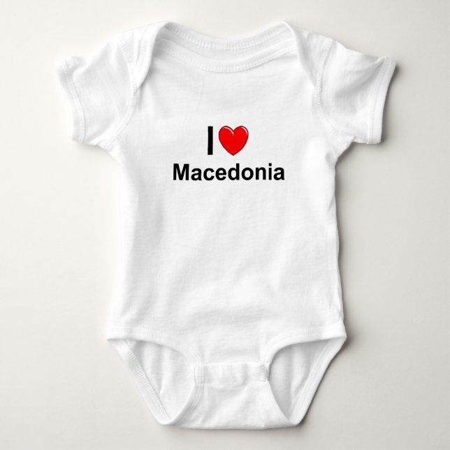 Macedonia Baby Bodysuit (Front)