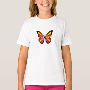 Macedonia Butterfly Flag T-Shirt