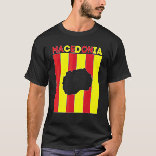 Macedonia Country Borders T-Shirt