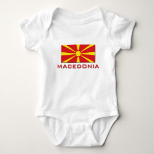 Macedonia Flag 1 Baby Bodysuit
